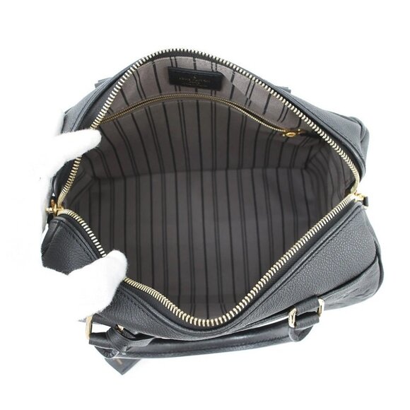 LOUIS VUITTON Speedy Bandouliere NM Size 25 Monogram Empreinte Leather Noir - Picture 16 of 16